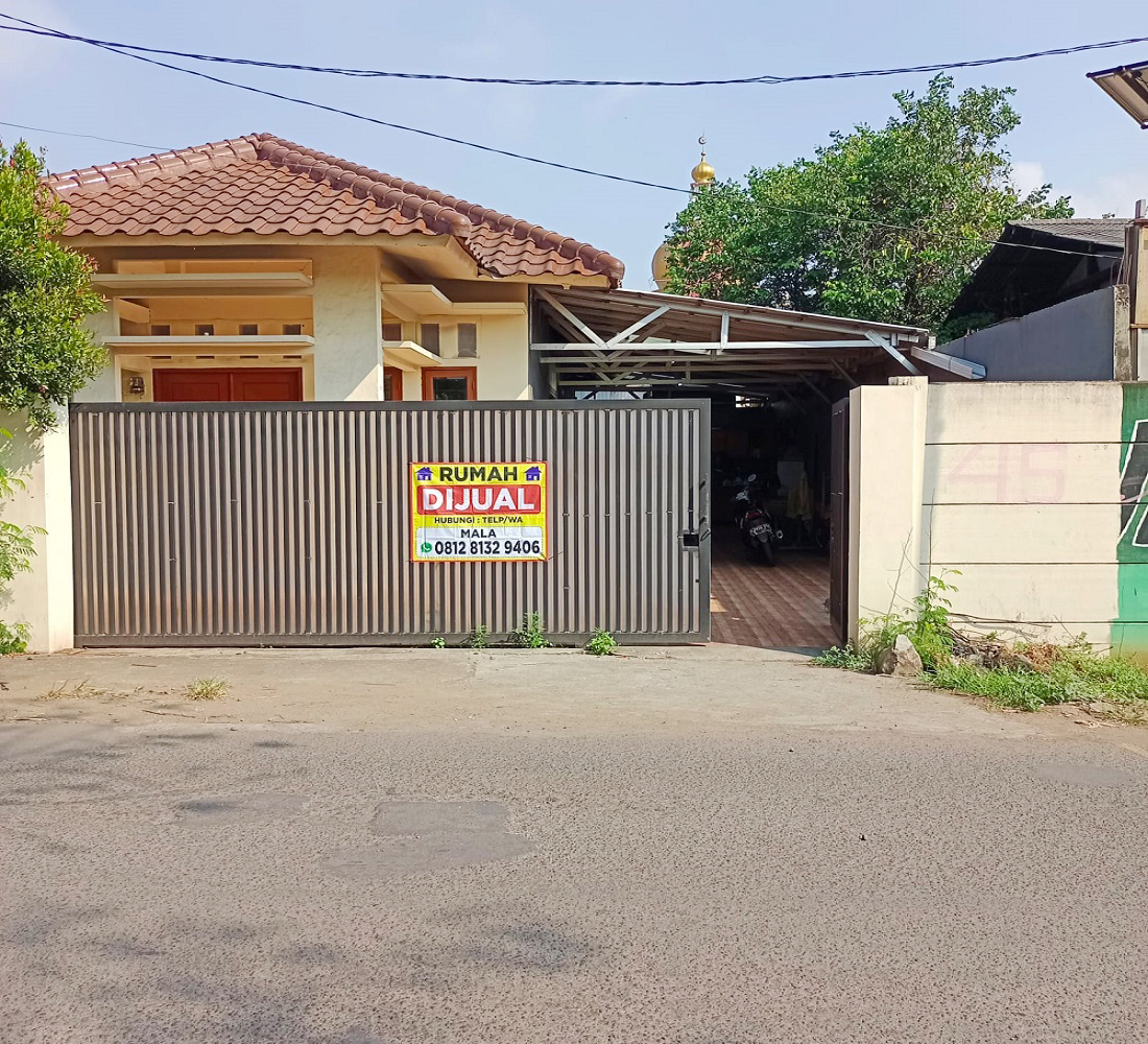 Rumah Dijual di Komplek Hankam Kota Bekasi Dekat TIP TOP Pondok Gede, Pasar Pondok Gede, RSUD Pondok Gede, SMA Negeri 5 Bekasi, Stasiun LRT Cikunir 1